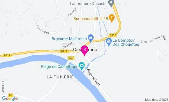 Localisation Restaurant  La Vigne Haute