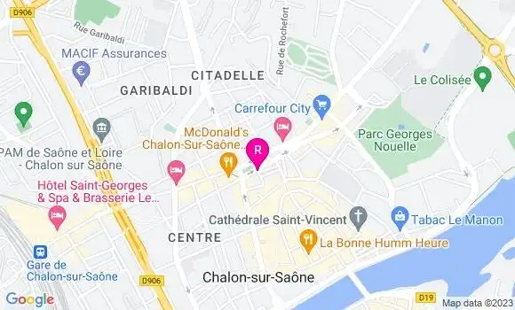 Localisation Brasserie du Palais