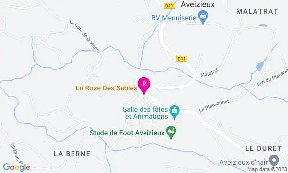 Localisation Restaurant  La Rose des Sables
