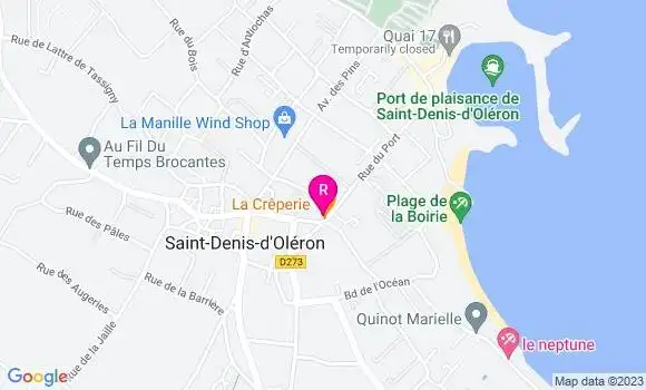 Localisation La Crêperie