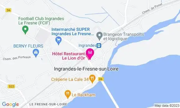 Localisation Restaurant Hôtel Le Lion d
