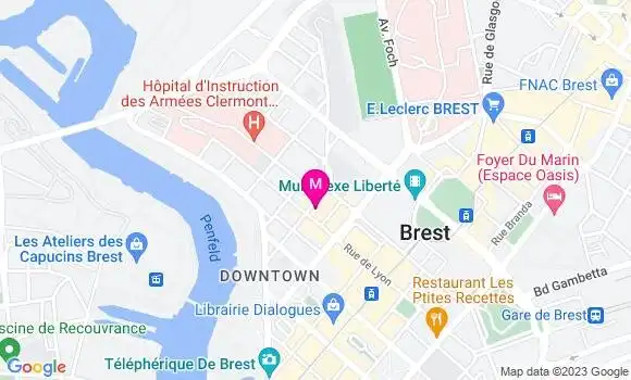 Localisation Crêperie Le Roi Gradlon