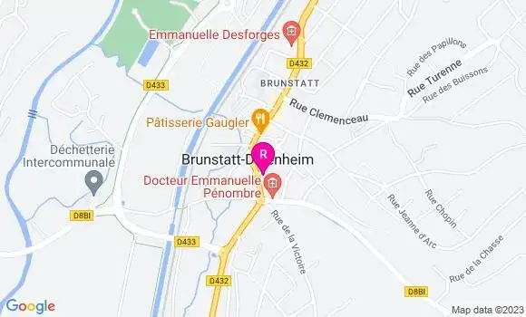 Localisation Restaurant  Le P