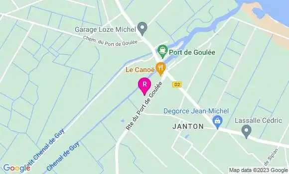 Localisation Restaurant  Le Canoë