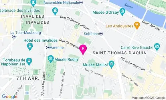 Localisation Restaurant  La Laiterie Sainte Clotilde