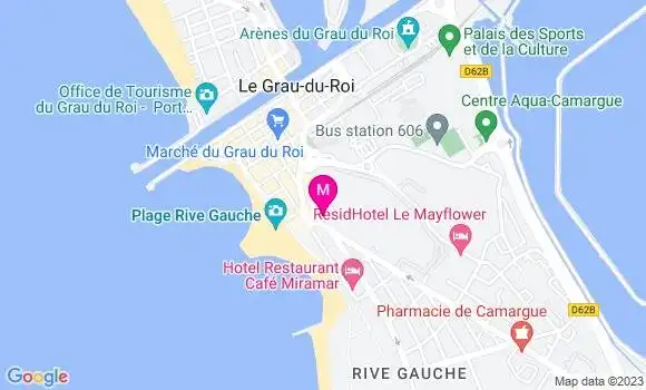 Localisation Restaurant  Brasserie de la Mer