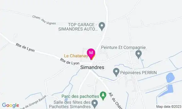 Localisation Restaurant  Le Chatanay