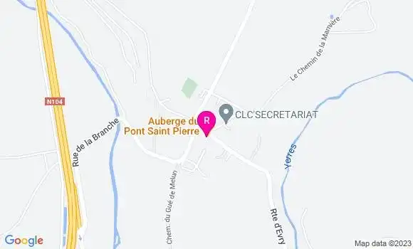Localisation Auberge du Pont Saint Pierre