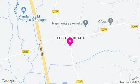 Localisation Restaurant  Le Comptoir de Cezac