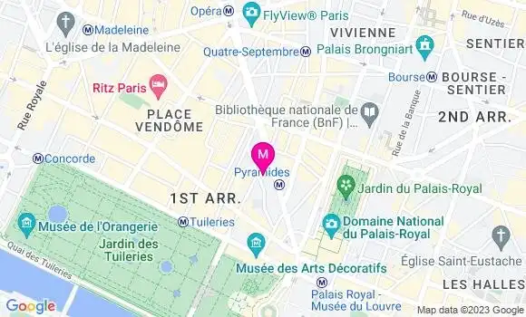 Localisation Le Bistrot Pyramide