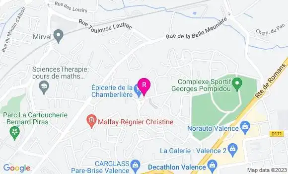Localisation Restaurant  Chez Loubna