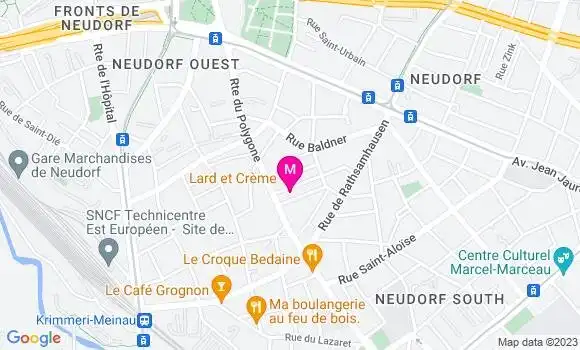 Localisation Restaurant Alsacien Le Lard et Crème