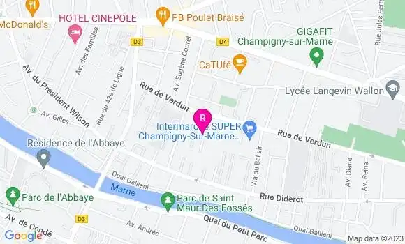Localisation Restaurant  Chez Fofo