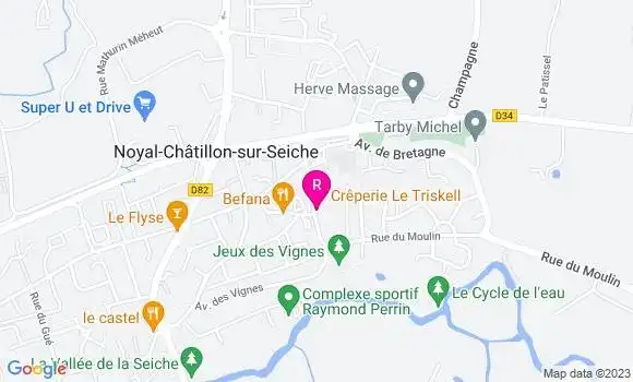 Localisation Crêperie Le Triskell
