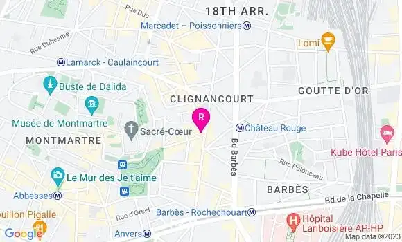 Localisation Restaurant Bar Au Clair de Lune