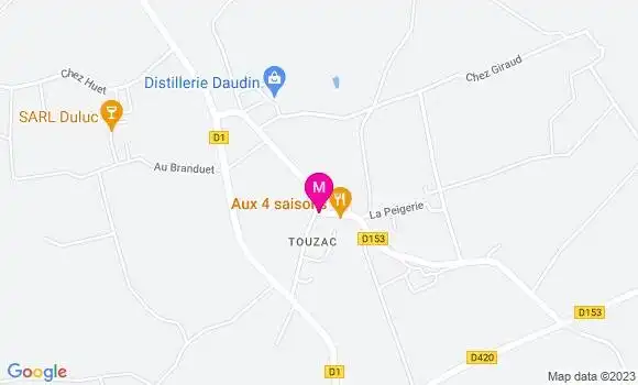 Localisation Restaurant  Aux 4 Saisons