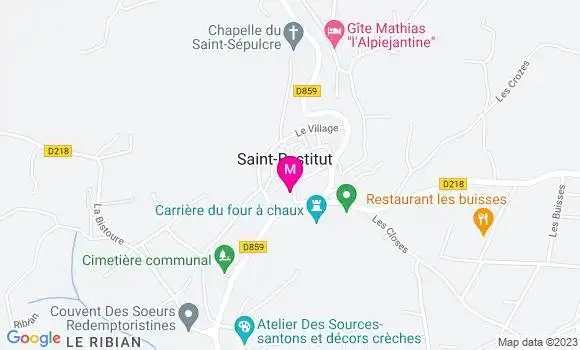 Localisation Le Bistrot Sidoine