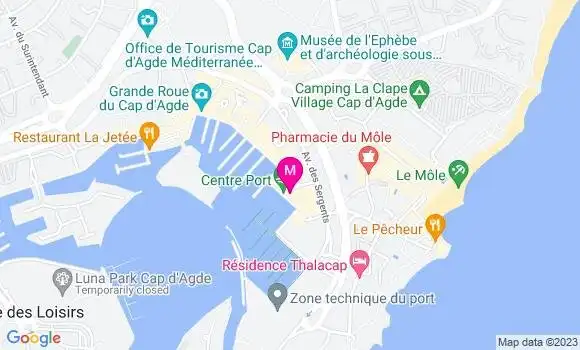 Localisation Restaurant  Mer et Sable