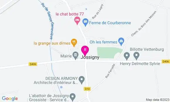Localisation Restaurant  Escale de Jossigny