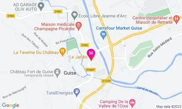 Localisation Restaurant  Le Jardin