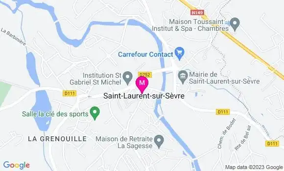 Localisation Pizzeria La Laurentaise