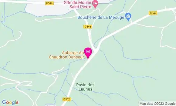 Localisation Auberge au Chaudron Danseur