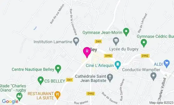 Localisation Brasserie des Terreaux