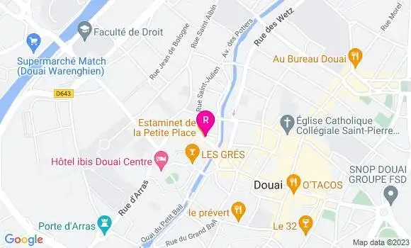 Localisation Restaurant  Estaminet de la Petite Place