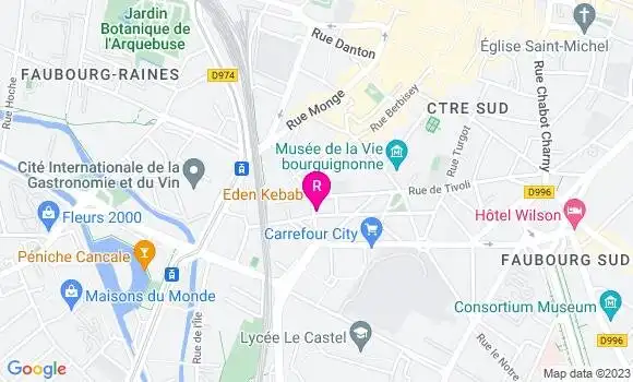 Localisation Eden Kebab