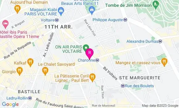 Localisation Bistrot Beyrouth