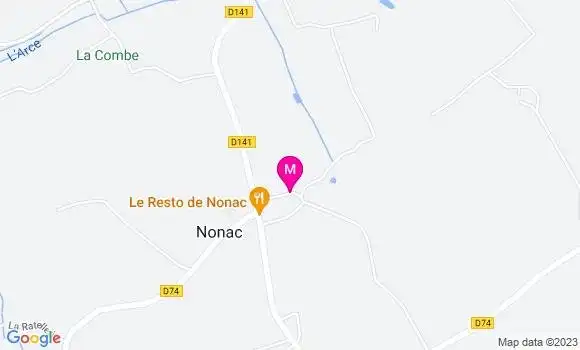 Localisation Restaurant  Le Resto de Nonac