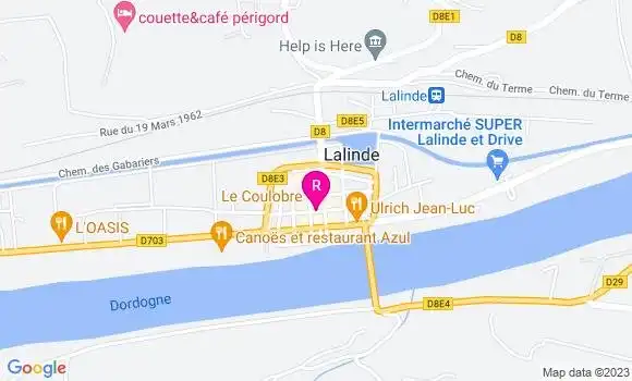 Localisation Restaurant  Le Coulobre