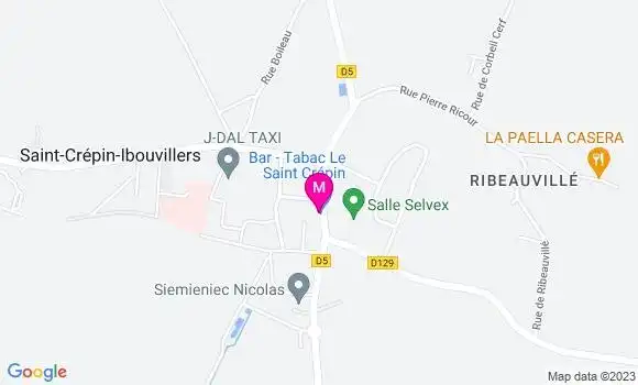 Localisation Restaurant  Bar Tabac le Saint Crepin