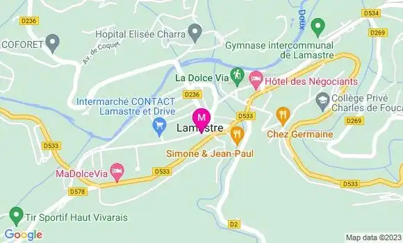 Localisation Restaurant  La Mère Tranquille