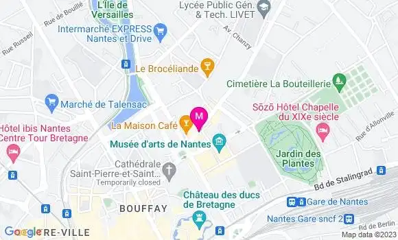 Localisation Restaurant  La Quincaillerie