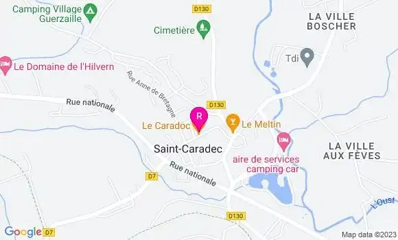 Localisation Restaurant  Le Caradoc
