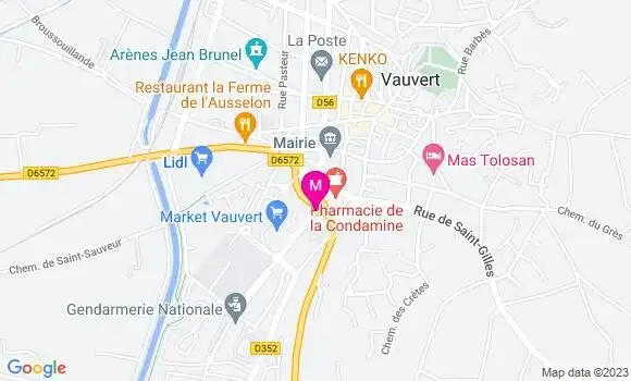 Localisation Brasserie La Condamine