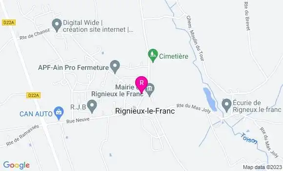 Localisation Restaurant de la Mairie