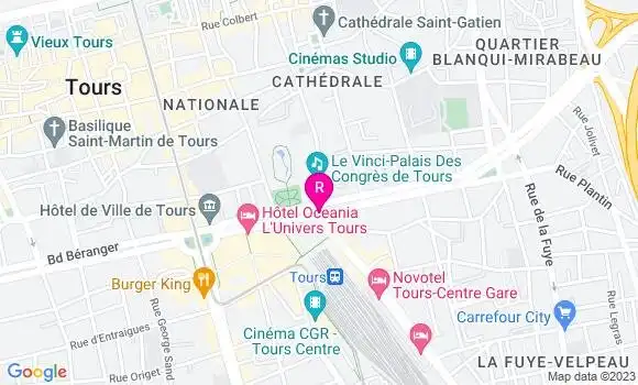 Localisation Brasserie le Vinci