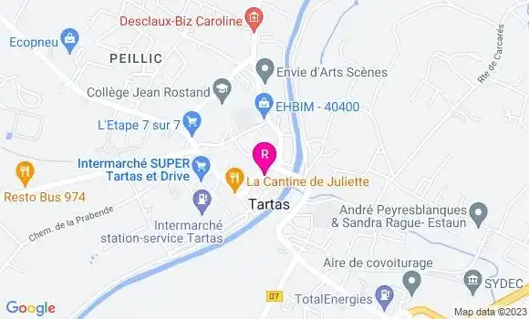Localisation Restaurant  Destruhaut