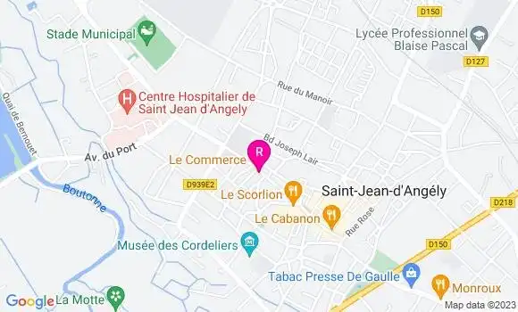 Localisation Restaurant Bar Le Commerce