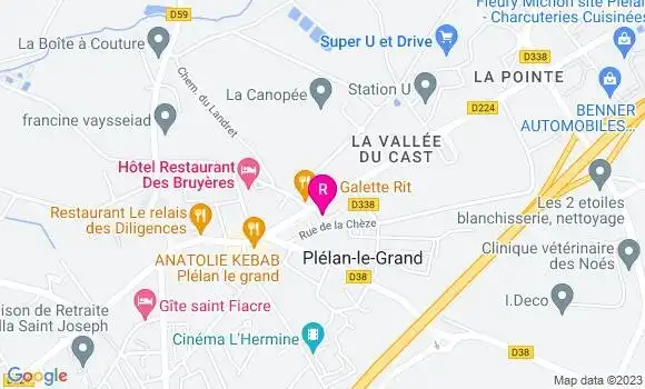 Localisation Pizzeria L