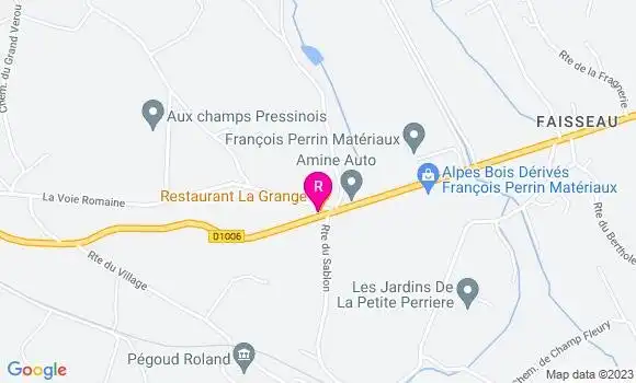 Localisation Restaurant  La Grange