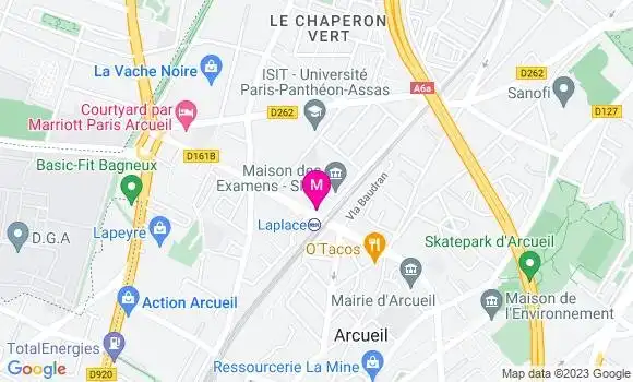 Localisation Restaurant  Le Métro