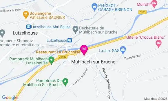 Localisation Restaurant  La Bruchoise