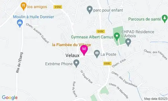 Localisation Restaurant  La Flambée du Village