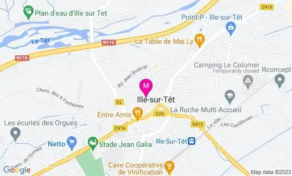 Localisation Restaurant Bar Café des Sports