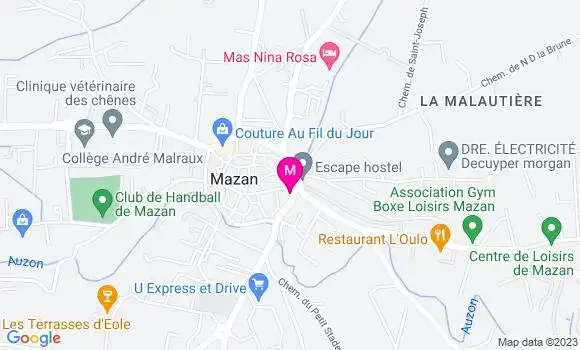 Localisation La Pizzeria