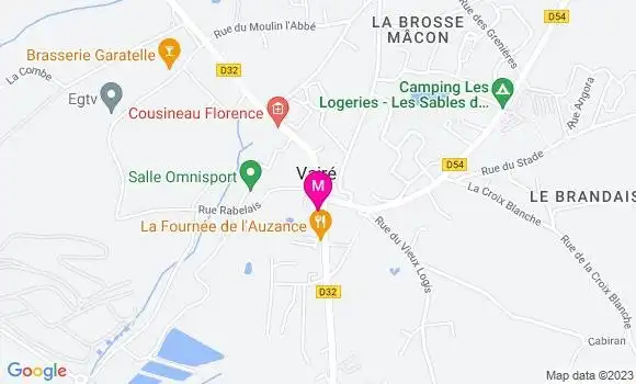 Localisation Restaurant Hôtel Les Voyageurs Vaire