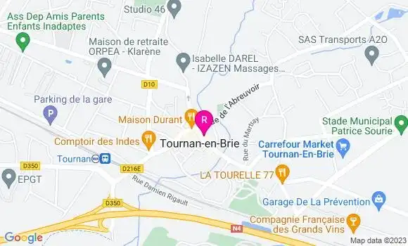 Localisation Restaurant Bar Le Fontenoy